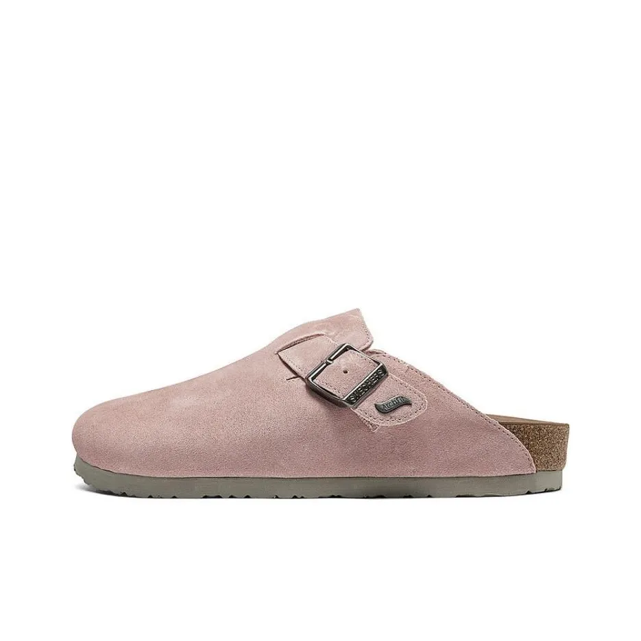 Skechers Arch Fit Closed Toe Slippers Women's Pink