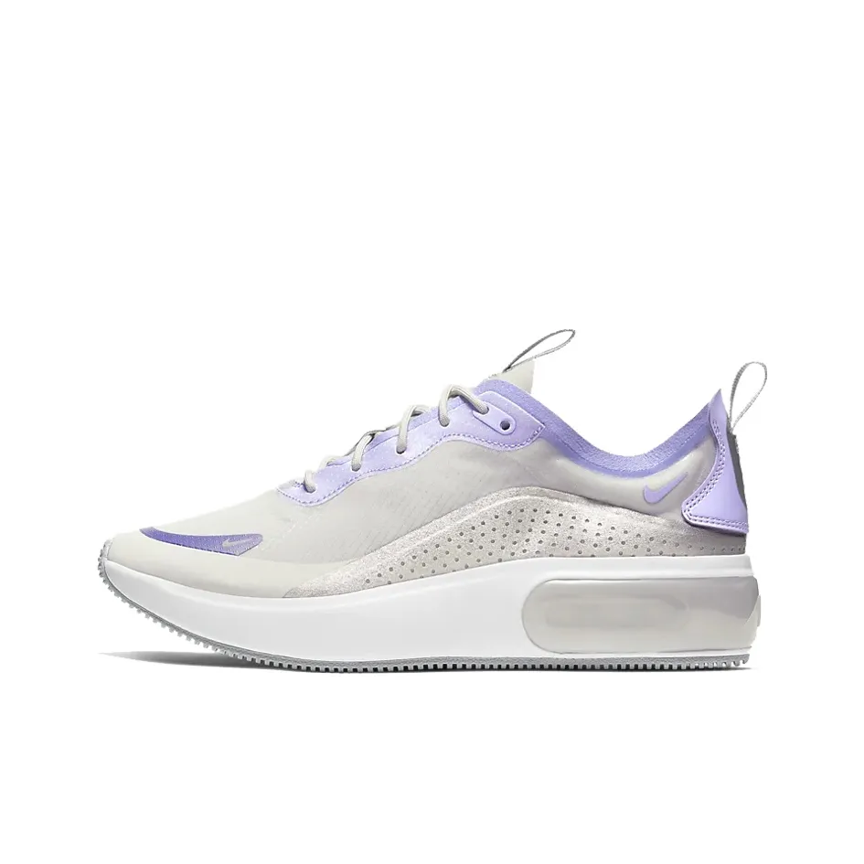 Nike Air Max DIA Low Топ Air Cushion Marathon Беговые кроссовки Женские Белый Фиолетовый