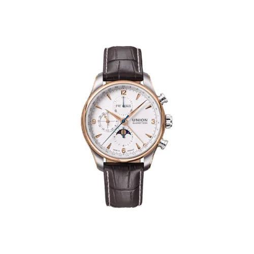 UNION GLASHUTTE/SA Автоматический Механический Движение Мужские Часы Belisar Collection 44 мм Белый