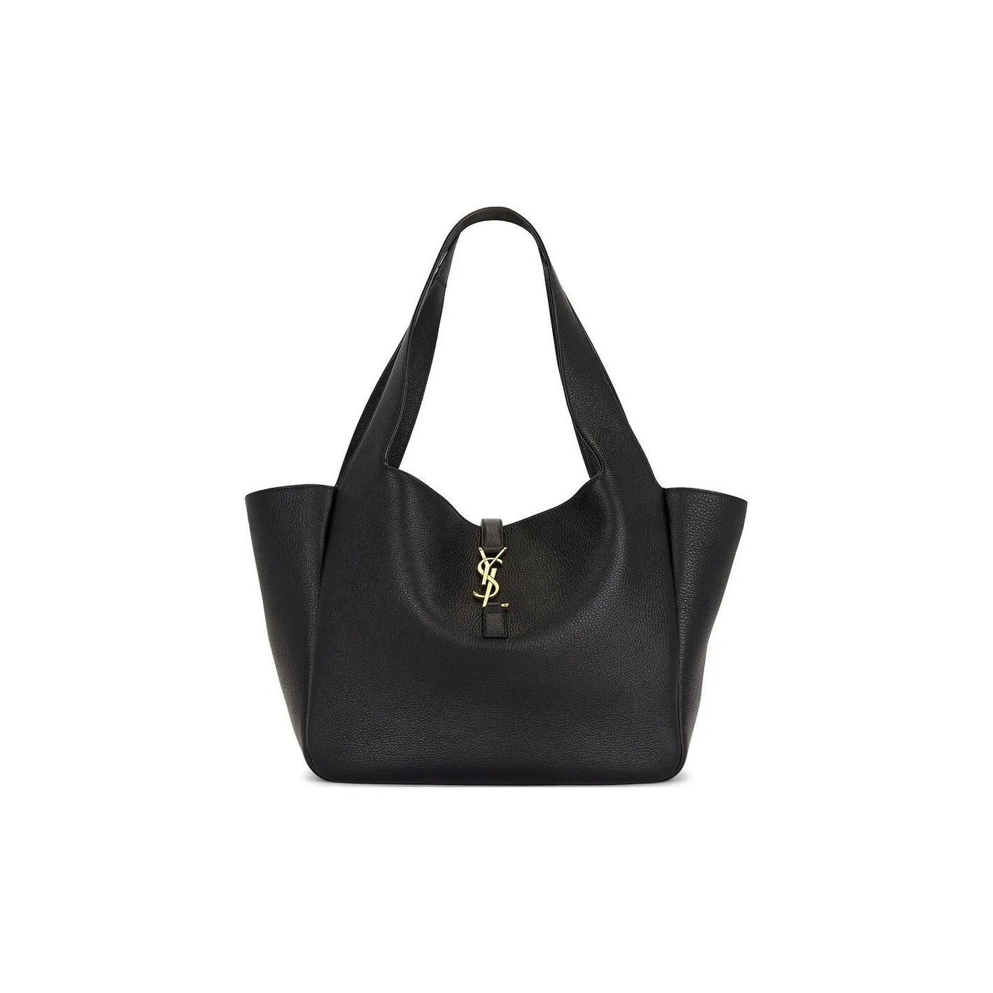 SAINT LAURENT Deerskin Tote Bag, Shopping Bag, Handbag, Shoulder Bag Women's Black