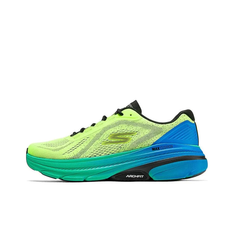 Skechers GO RUN Training Shoes Men Low-Top Bright Yellow/Blue/Black