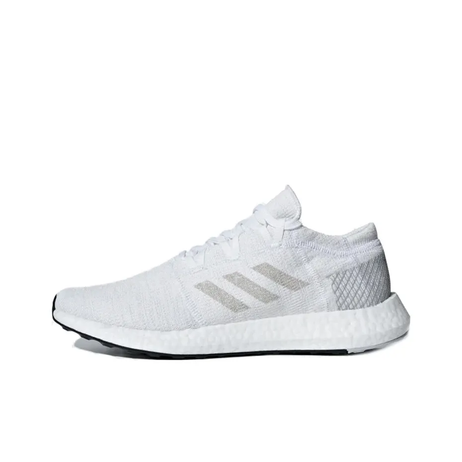 Adidas Pureboost Go Slip-resistant Abrasion-resistant Low-top Беговые кроссовки Мужские Белые