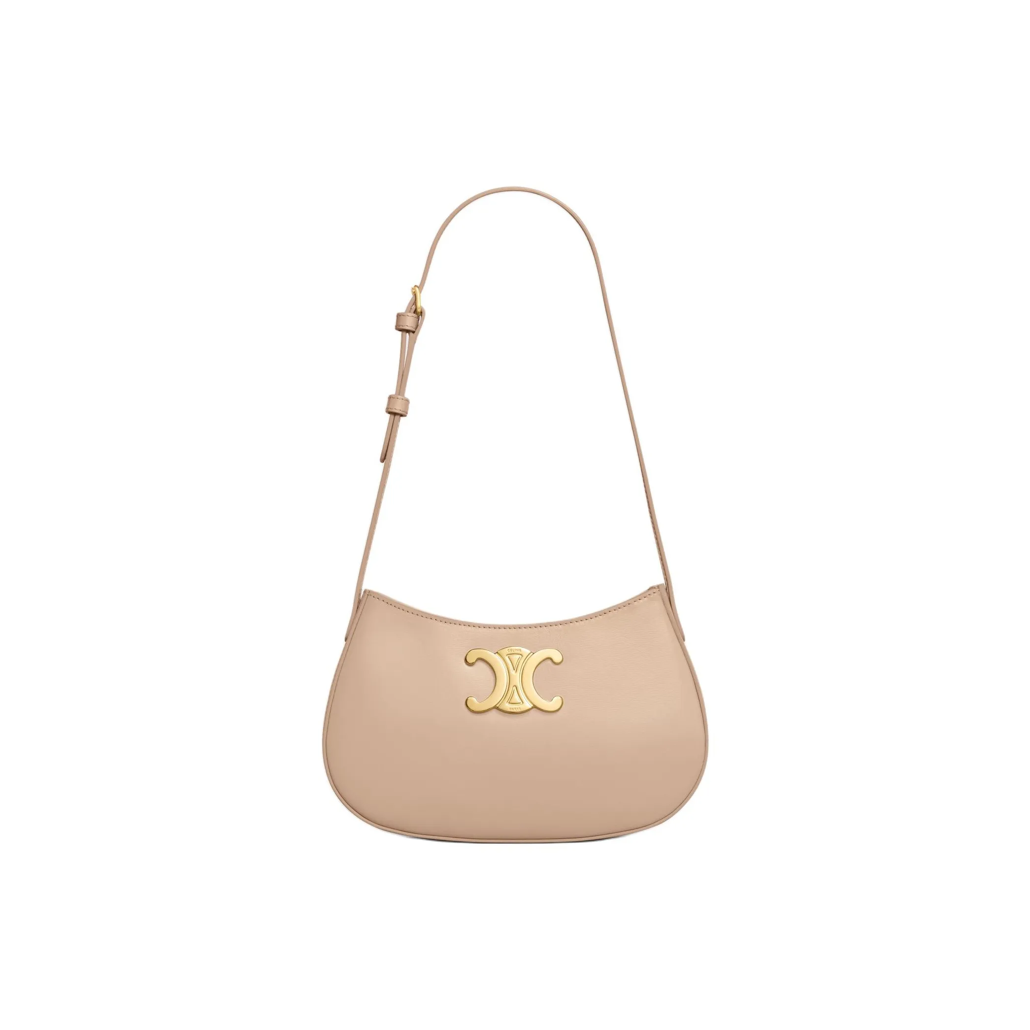 CELINE Cow Leather Handbag, Shoulder Bag Women's Hunt Set Color