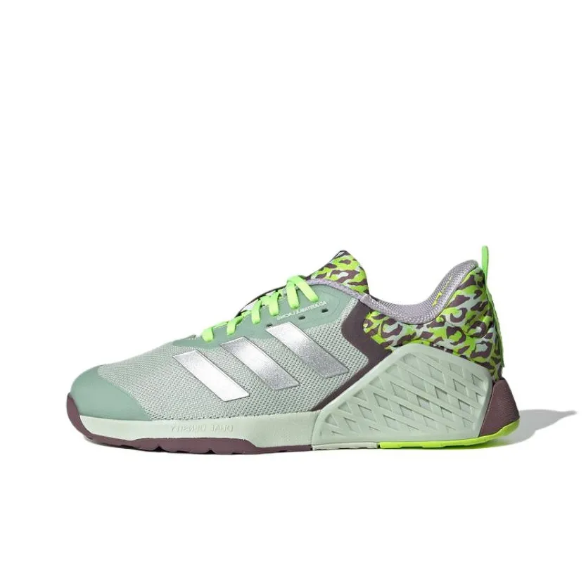 Adidas DROPSET 3 Slip-resistant Abrasion-resistant Low Top Casual Women's Green Adidas DROPSET 3 Противоскользящий Устойчивый к истиранию Низкий Топ Повседневный Женский Зеленый