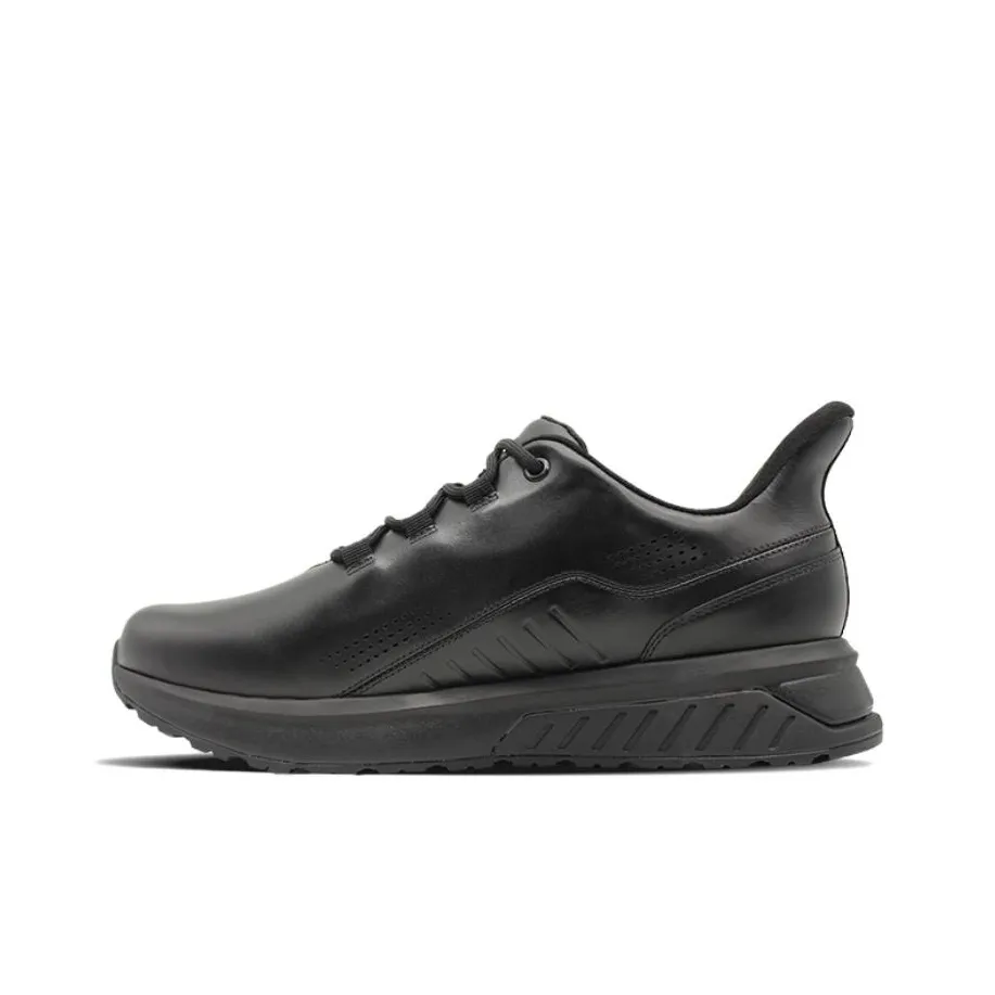 Five Rings Low Top Casual Shoes Men's Black Arch Support