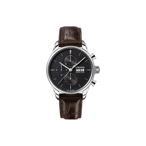 UNION GLASHUTTE/SA Автоматический Механический Движение Мужские Часы 44 мм Черные