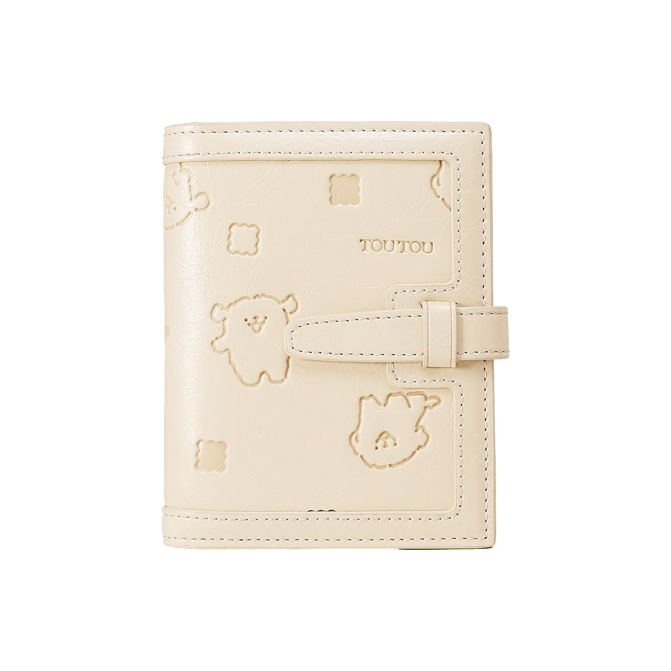 TOUTOU Мальтезе Коллаборация ПУ (полиуретан) Кошелек Обычный Женский Кремовый Щенок Белый