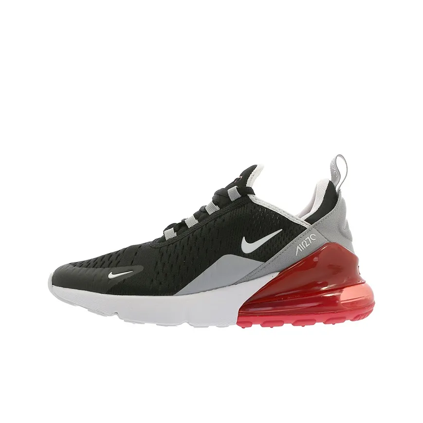 Nike Air Max 270 Low Беговые кроссовки Женские Черный Серый Красный