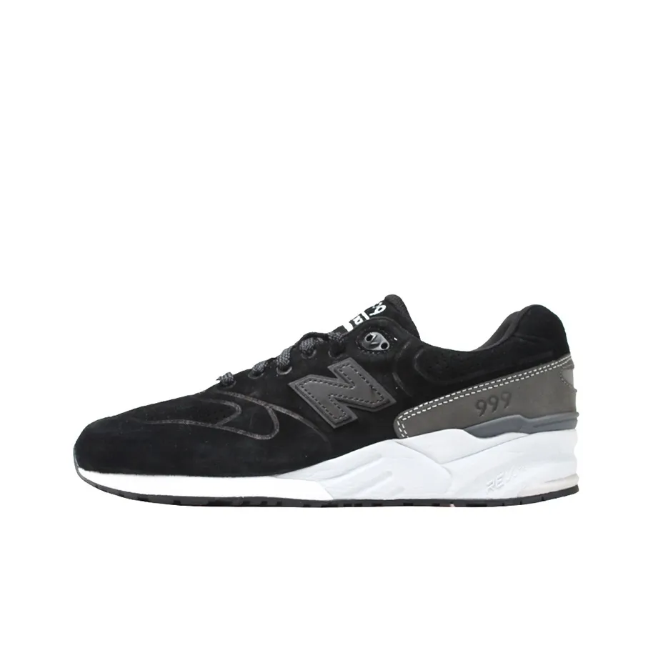 New Balance NB 999 Low Топ Беговые кроссовки Унисекс Черный белый