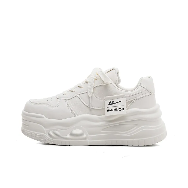 Warrior Модная платформа противоскользящая водонепроницаемая увеличивающая высоту низкие кроссовки для скейтбординга женские бежевые