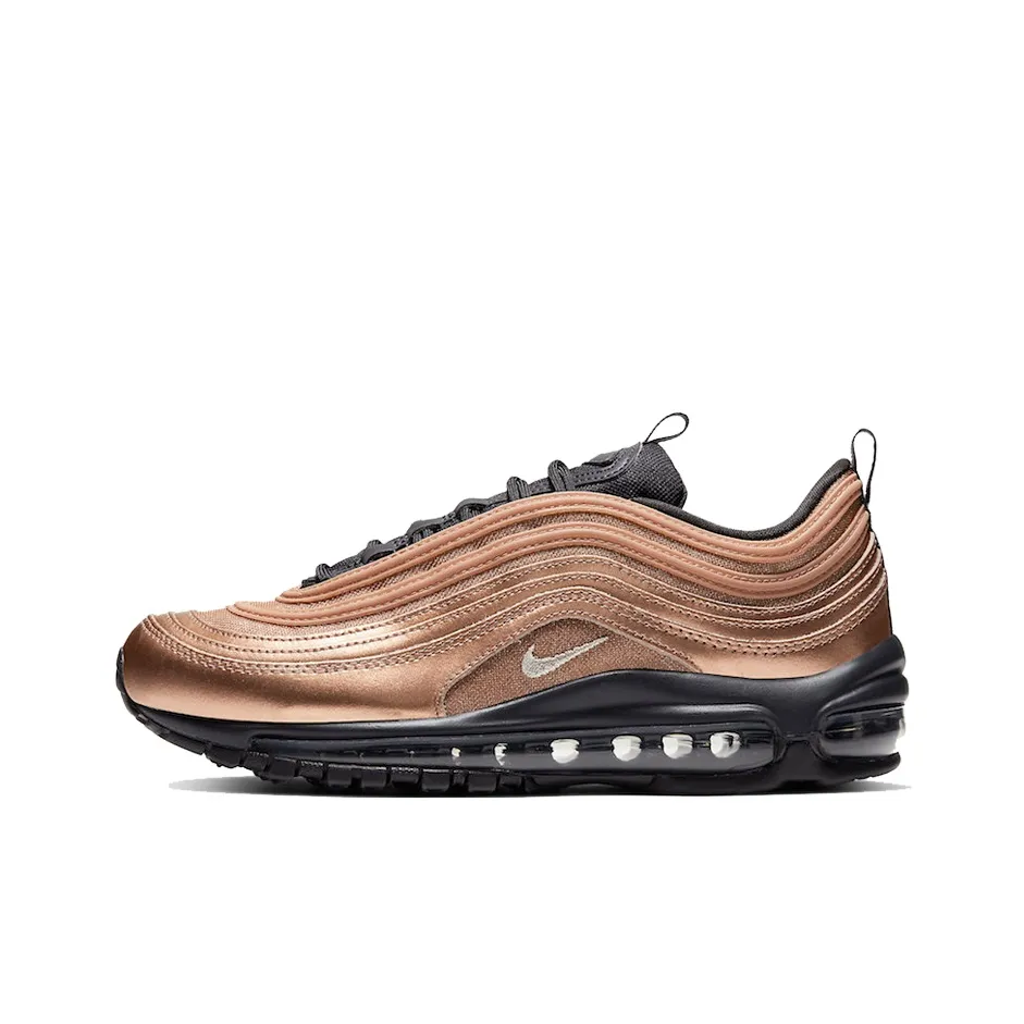 Nike Air Max 97 Low Топ Марафон Беговые кроссовки Женские Медный Черный