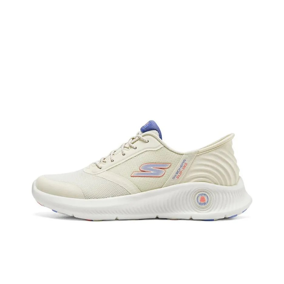 Skechers GO WALK Collection Low Top Casual Shoes Women's Ecru