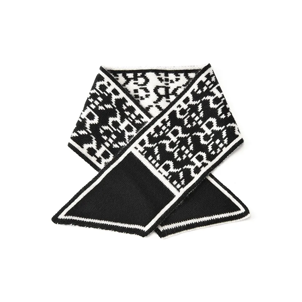 RARE Scarves Unisex Black White