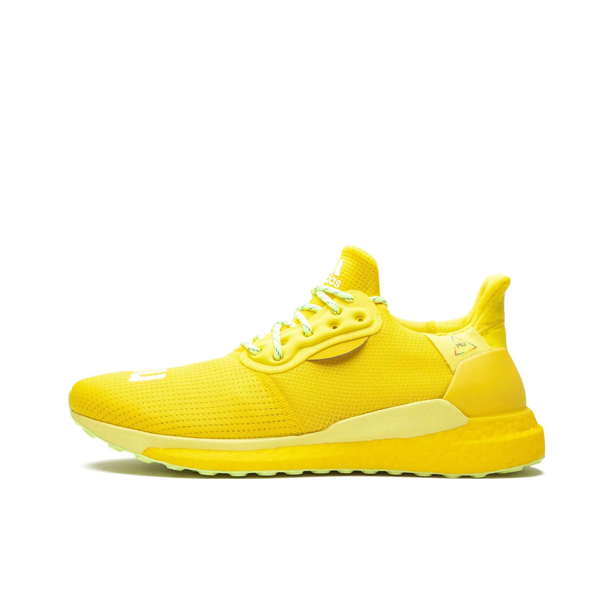 PHARRELL x adidas originals Solar Hu Glide Low Топ Беговые кроссовки Унисекс Желтый