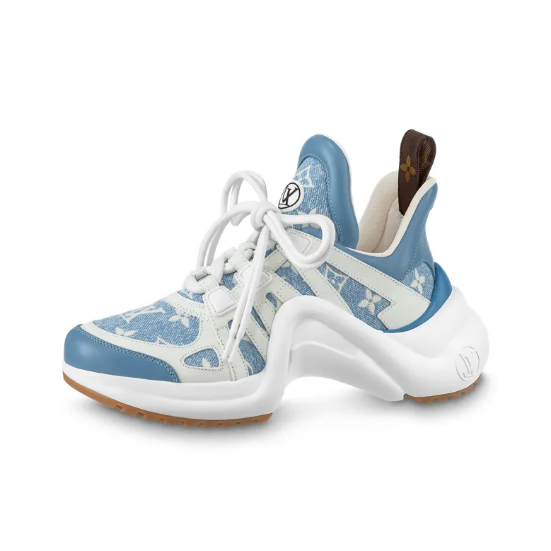 LOUIS VUITTON Archlight Low Top Casual Shoes Women's Blue White