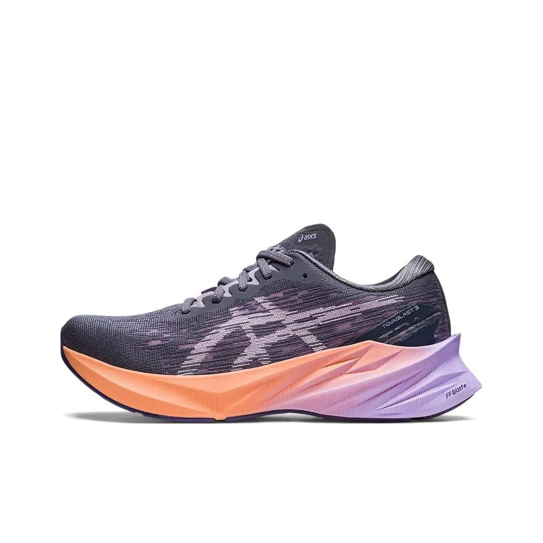 Asics Novablast 3 Low Топ Беговые кроссовки Женские Фиолетовый Оранжевый