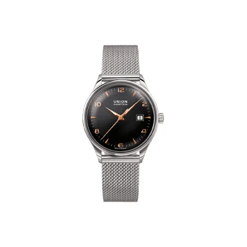 UNION GLASHUTTE/SA Автоматический Механический Движение Мужские Noramins Collection Часы 40 мм Черные
