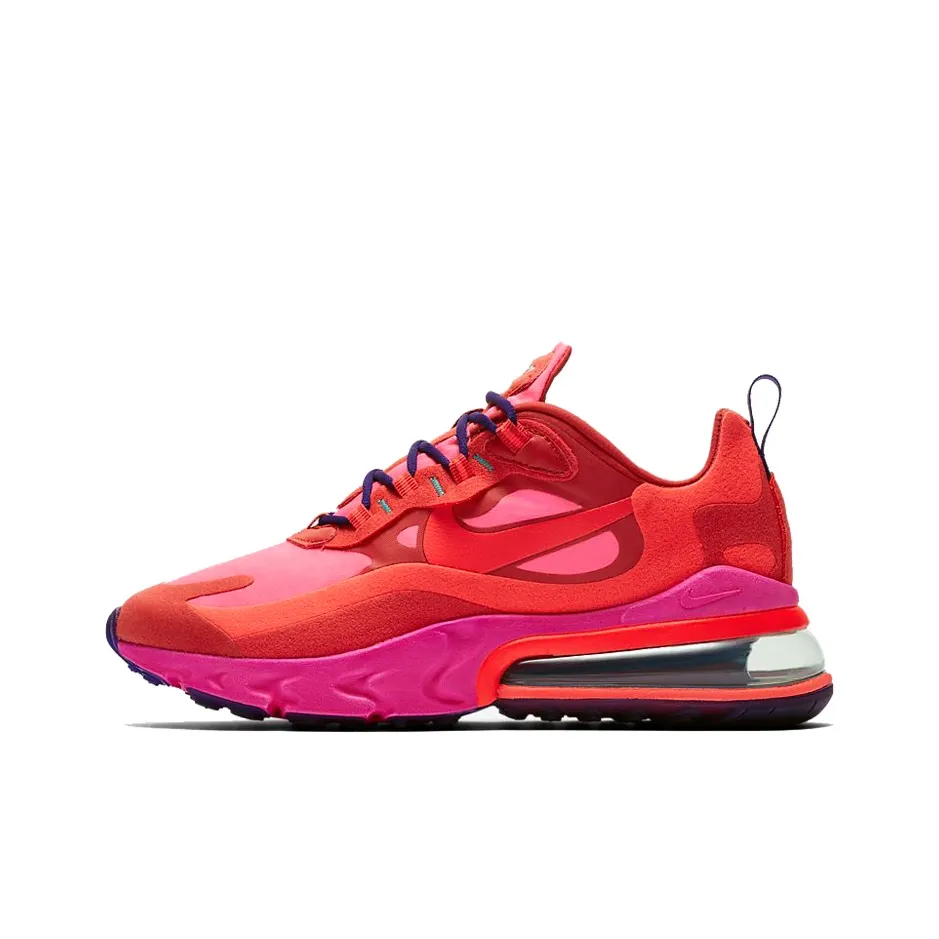 Nike Air Max 270 Low Топ Air Cushion Повседневные Беговые Кроссовки Женские Розовые