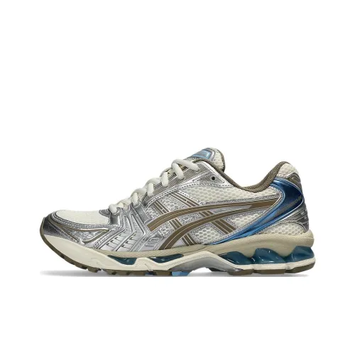 Asics Гель Kayano 14 Беговые кроссовки Низкие Бежевые серебристые Женские