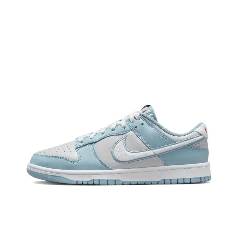 nike bottom Dunk Low Retro Fleece Swoosh Worn Blue