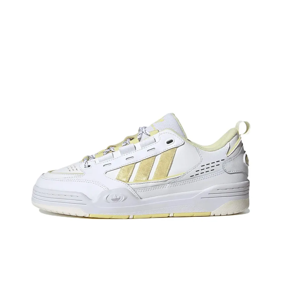 Adidas Originals Adi2000 Skateboard Shoes Women's Low Top White/Yellow