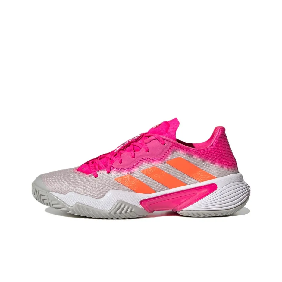 Adidas Barricade Tennis Shoes 'Grey Shock Pink' Women's