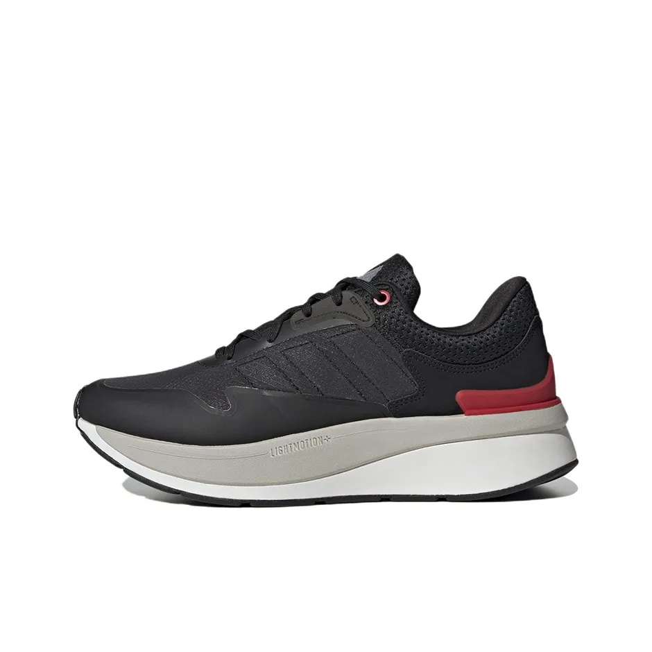 Adidas ZNCHILL Slip-resistant Abrasion-resistant Lightweight Low-Top Casual Running Shoes Men's Black Red Adidas ZNCHILL Противоскользящий Устойчивый к истиранию Легкий Низкий Топ Повседневные Беговые Кроссовки Мужские Черный Красный