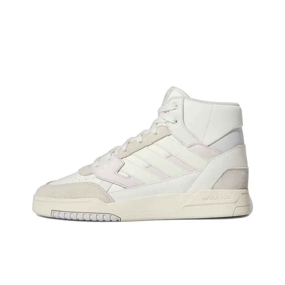 Adidas Originals DROP STEP SE Slip-resistant Abrasion-resistant High Top Skateboarding Shoes Women's White Gray Adidas Originals DROP STEP SE Противоскользящие Износостойкие Высокие Кроссовки для Скейтбординга Женские Белые Серые