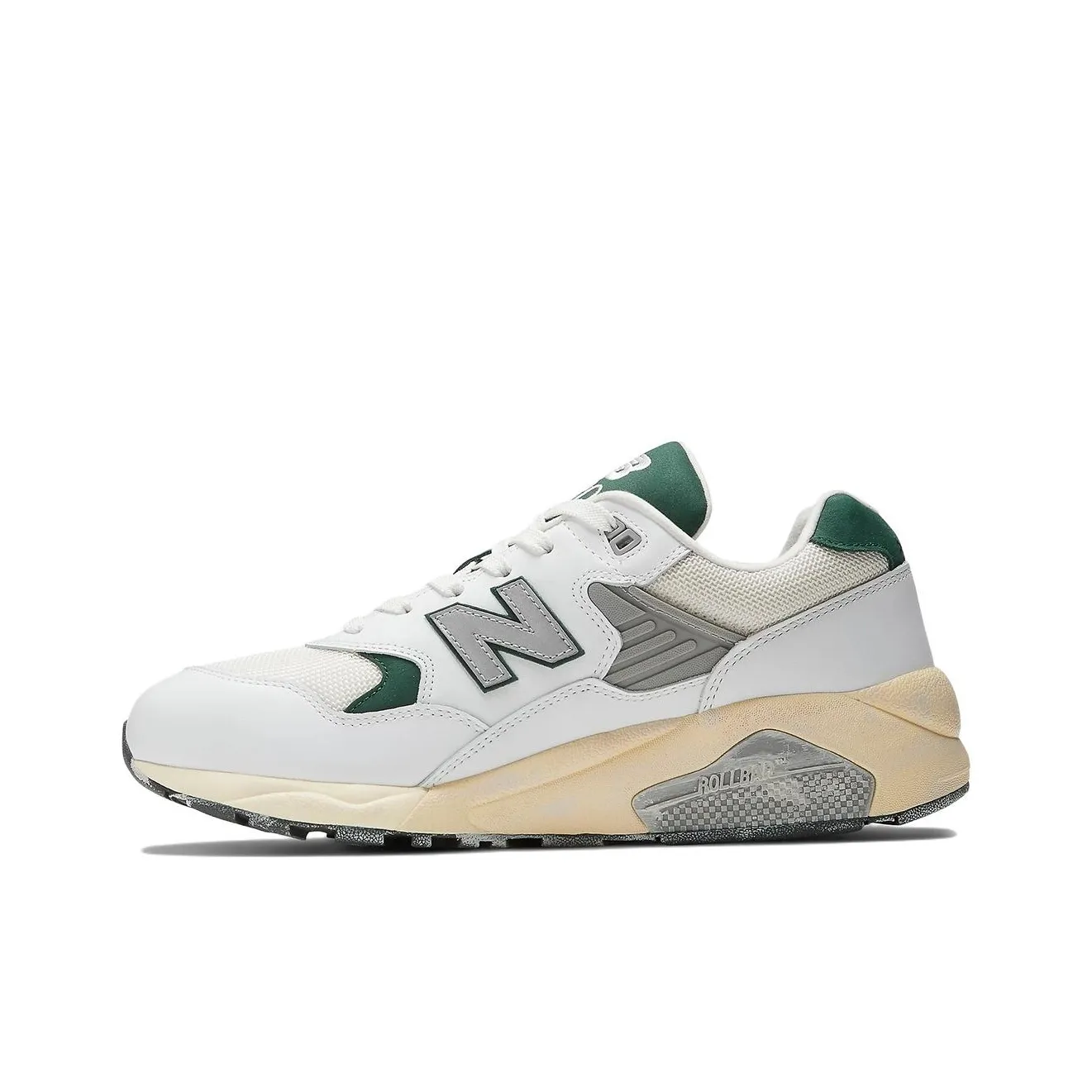 New Balance Casual 580 White Nightwatch Green