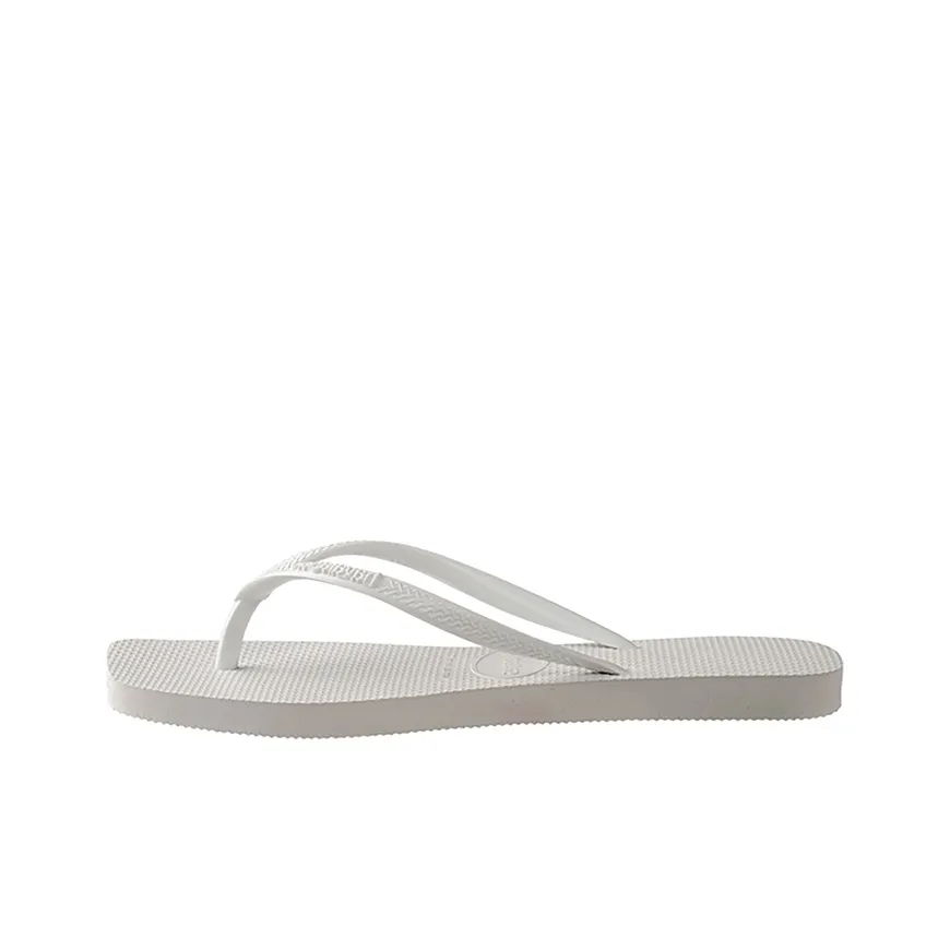 Havaianas Square Header Series Abrasion Resistant Slip Resistant Flip Flops Women's White