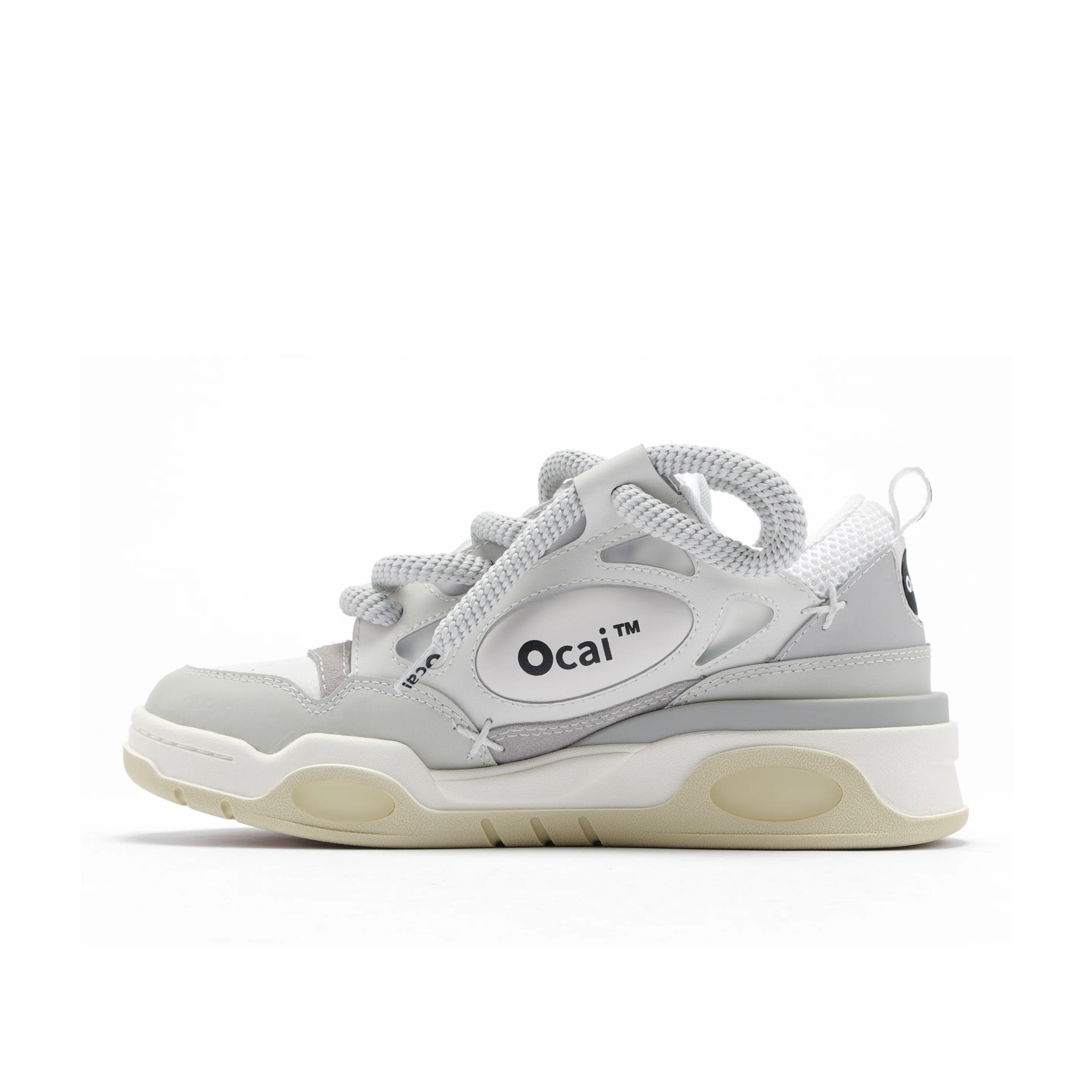 Ocai 001 RETRO Thermal Low Top Skateboard Shoes Unisex Vintage White