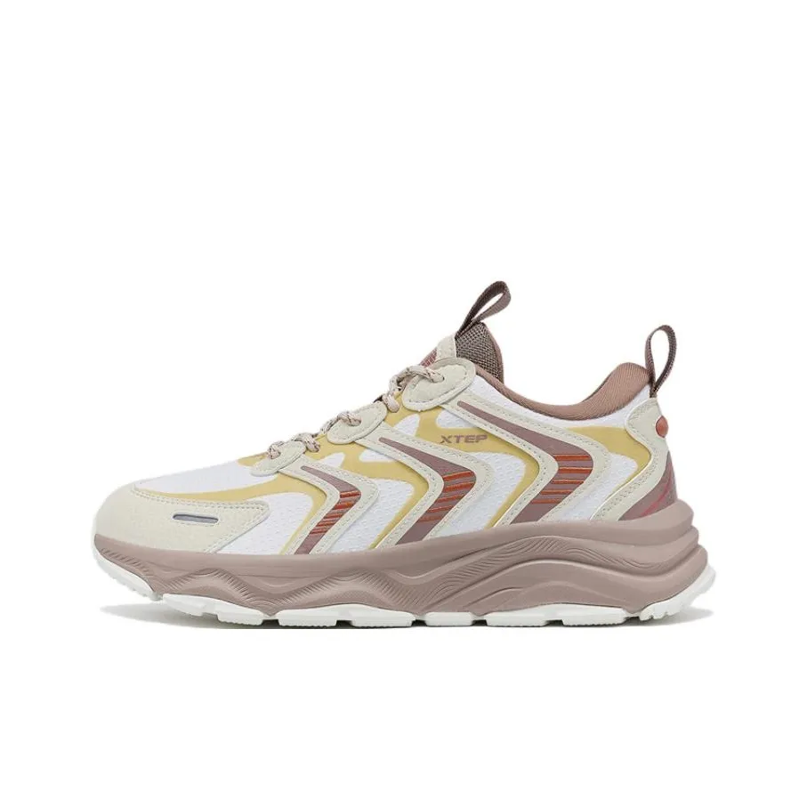 XTEP Chibi 1.0 Casual Shoes Men's Low Top Sail White/Tea White/Brown Gray/Yellow