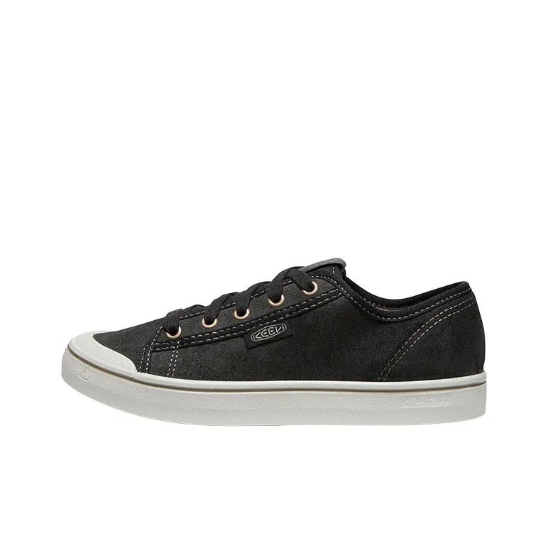 KEEN Elsa Lite HARVEST SNEAKER LEA Low Top Skateboard Shoes Women's Black