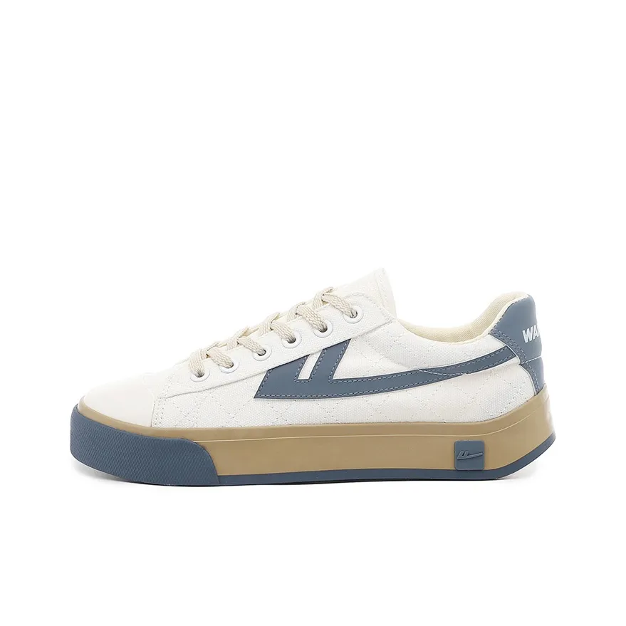 Warrior Классический Китайский Модный Тренд Холст Повседневная Обувь Женская Белая Серый Синий