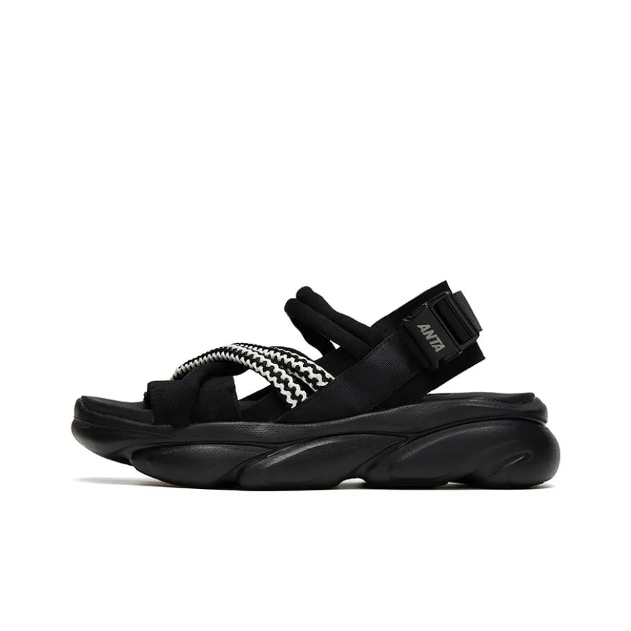 ANTA Life Collection Спортивные сандалии женские черно-белые