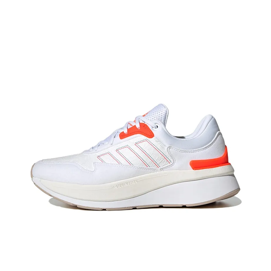 Adidas ZNCHILL Юбка Устойчивая к истиранию Низкий Топ Повседневные Беговые кроссовки Унисекс Белый Оранжевый