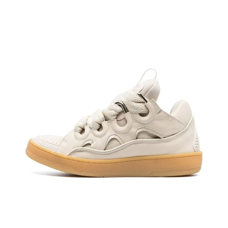 Lanvin Curb Lace up Sneakers