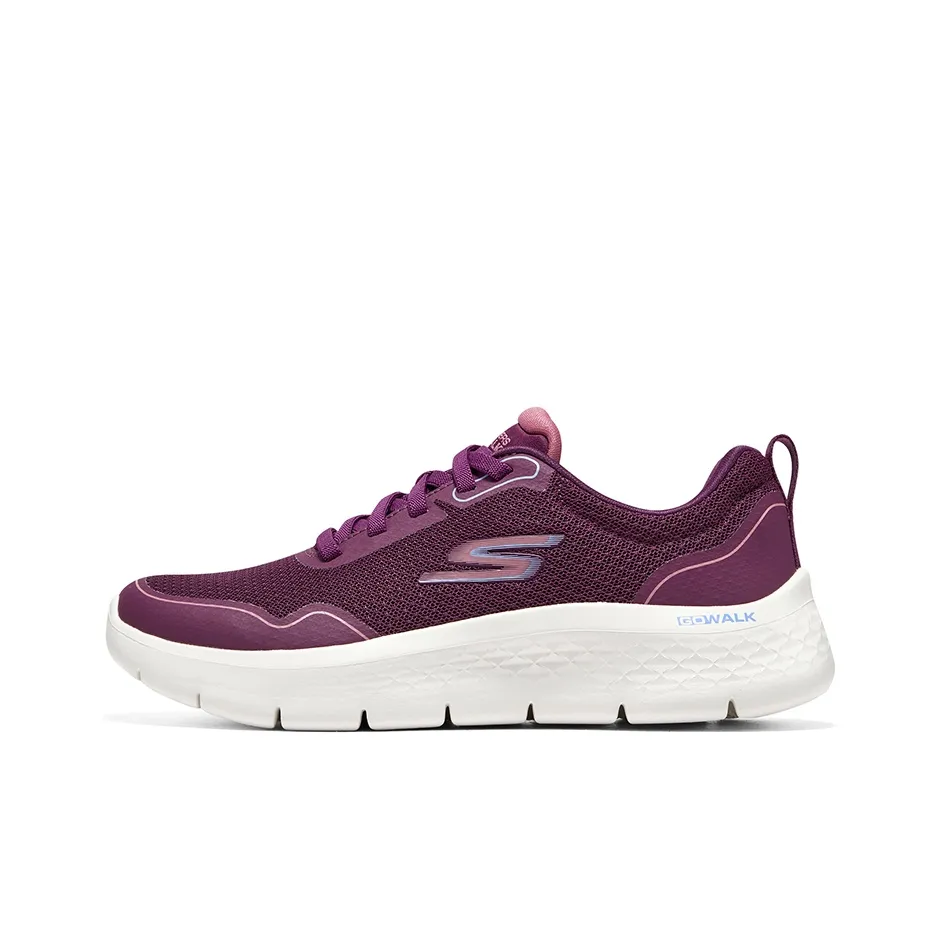 Skechers Go Walk Fle Anti-Slip Wear-Resistant Low-Top Casual Shoes Women's Red Blue