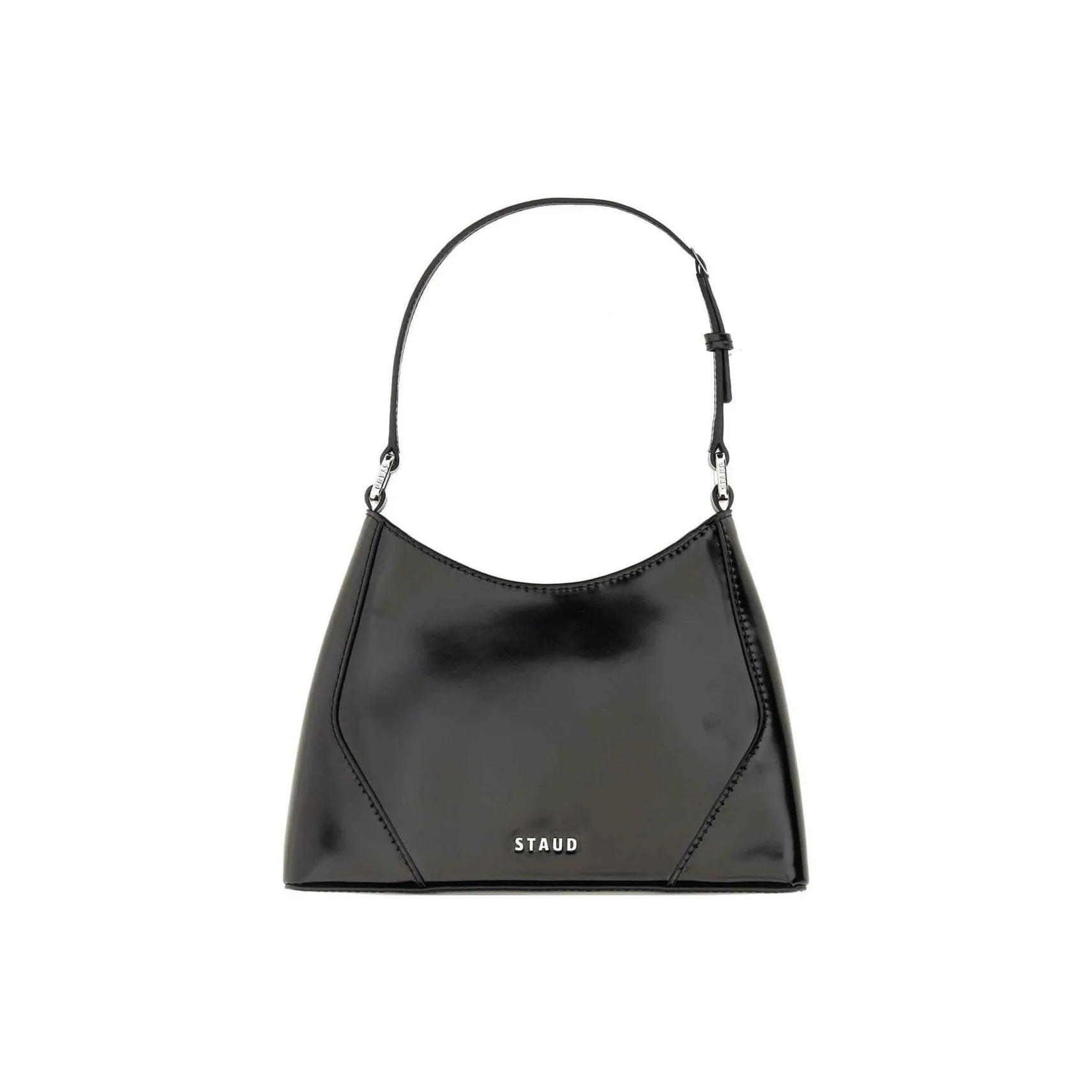 Staud Linda Logo Lettering Shoulder Bag