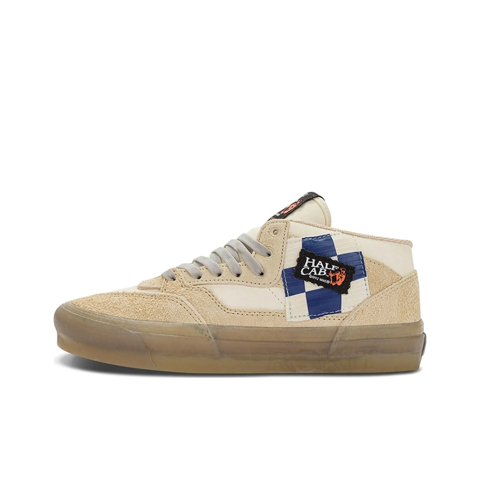 Rokit x VANS Half Cab 33 DX MID Топ Скейтборд Кроссовки Унисекс Бежевый