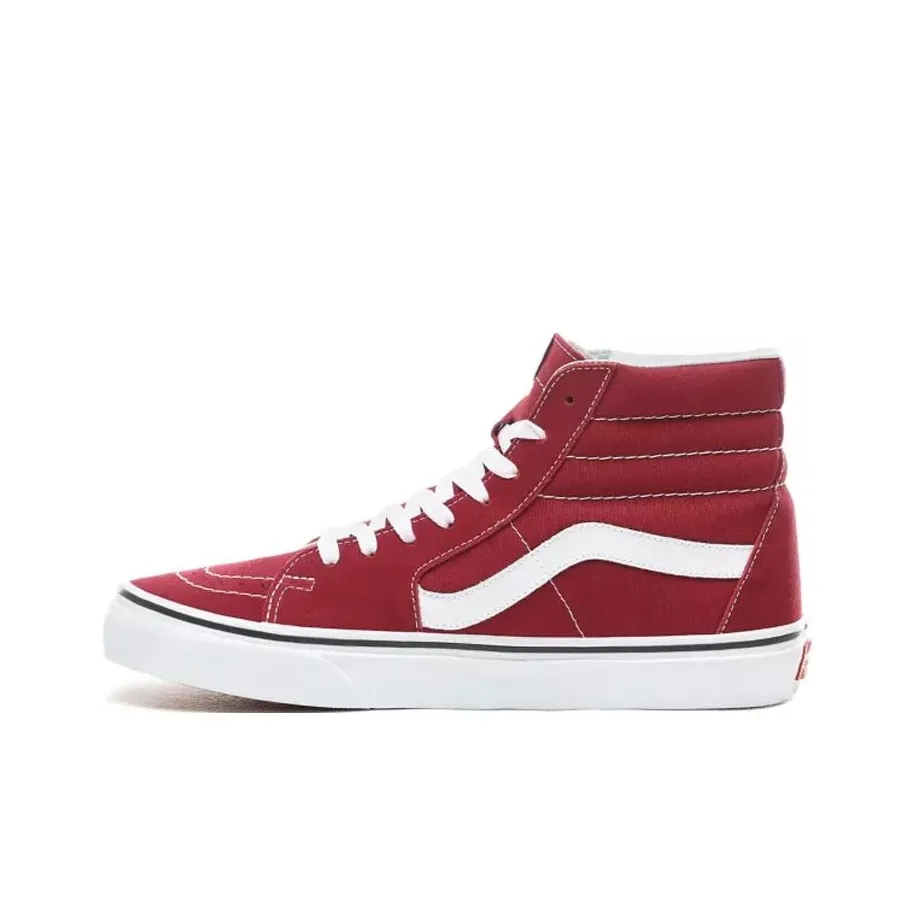 Vans SK8 High Скейтборд Кроссовки Унисекс Красные Белые