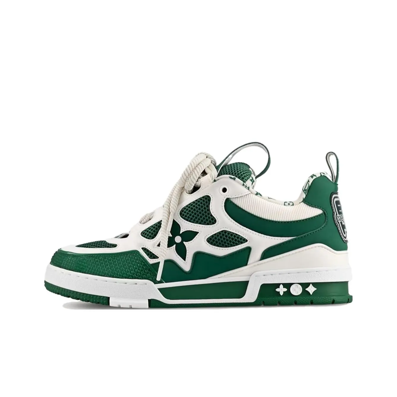 LOUIS VUITTON Lv Skate Sneaker Green White