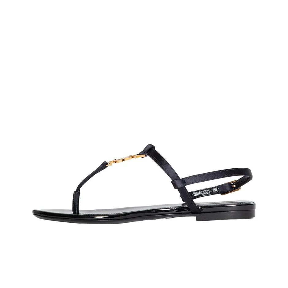 SAINT LAURENT Cassandra Satin Sandals
