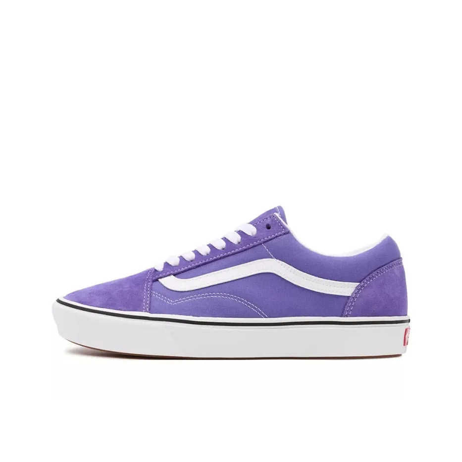 Vans Old Skool Collection BASICS Comfycush Low Топ Скейтборд Кроссовки Унисекс Фиолетовый Белый