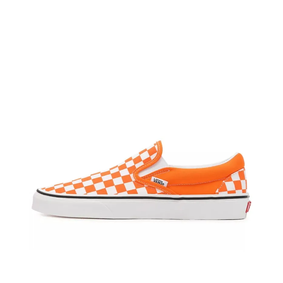 Vans Classic Slip On 'Orange Tiger Checkerboard'