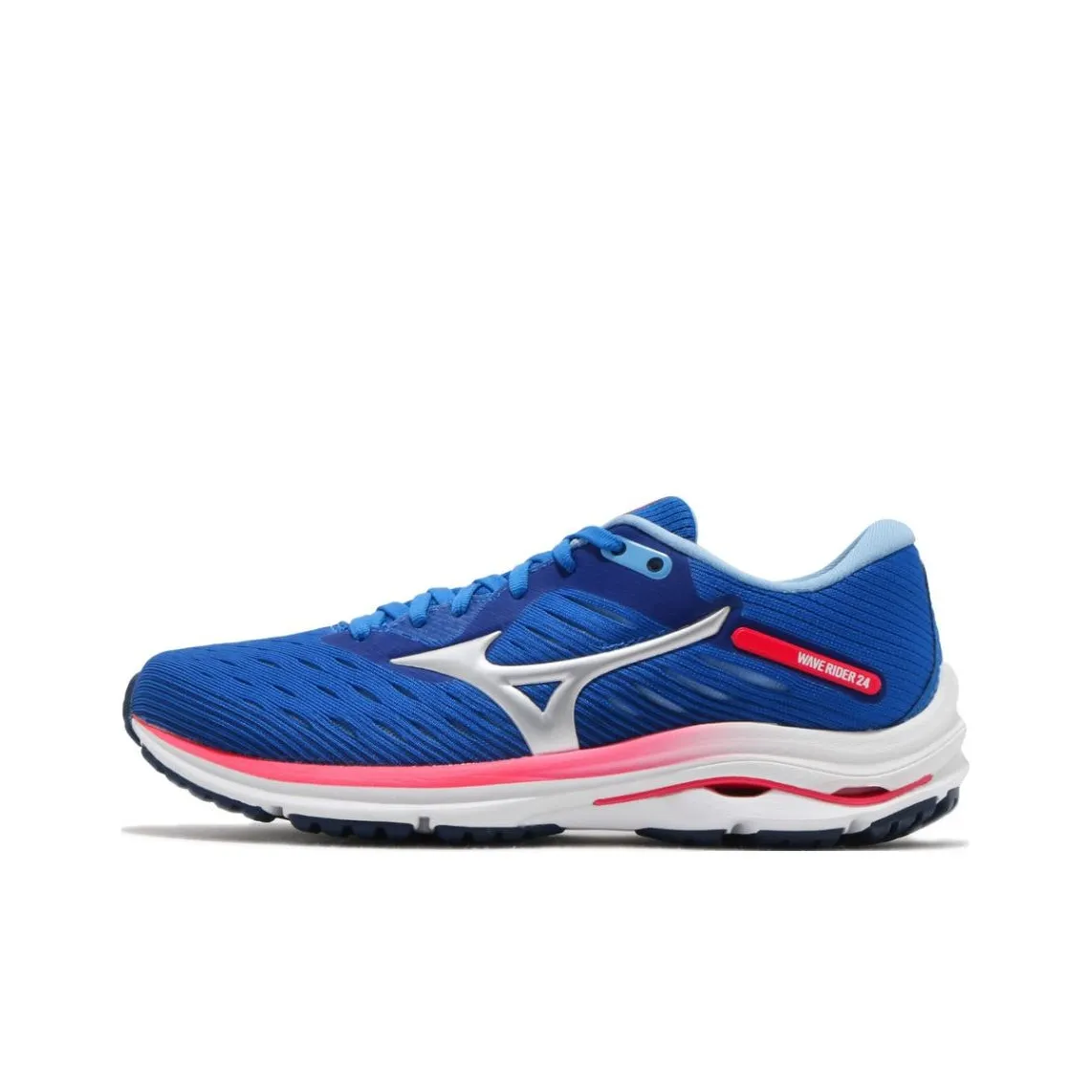 Mizuno Wave Rider 24 Противоскользящие Устойчивые к истиранию Низкий Топ Беговые кроссовки Женские Синий
