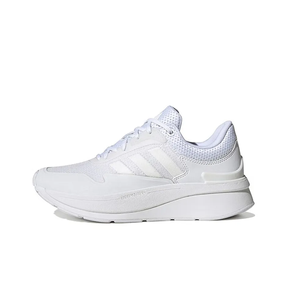 Adidas ZNCHILL Slip Resistant Abrasion Resistant Легкий Низкий Топ Беговые кроссовки Женские Белые