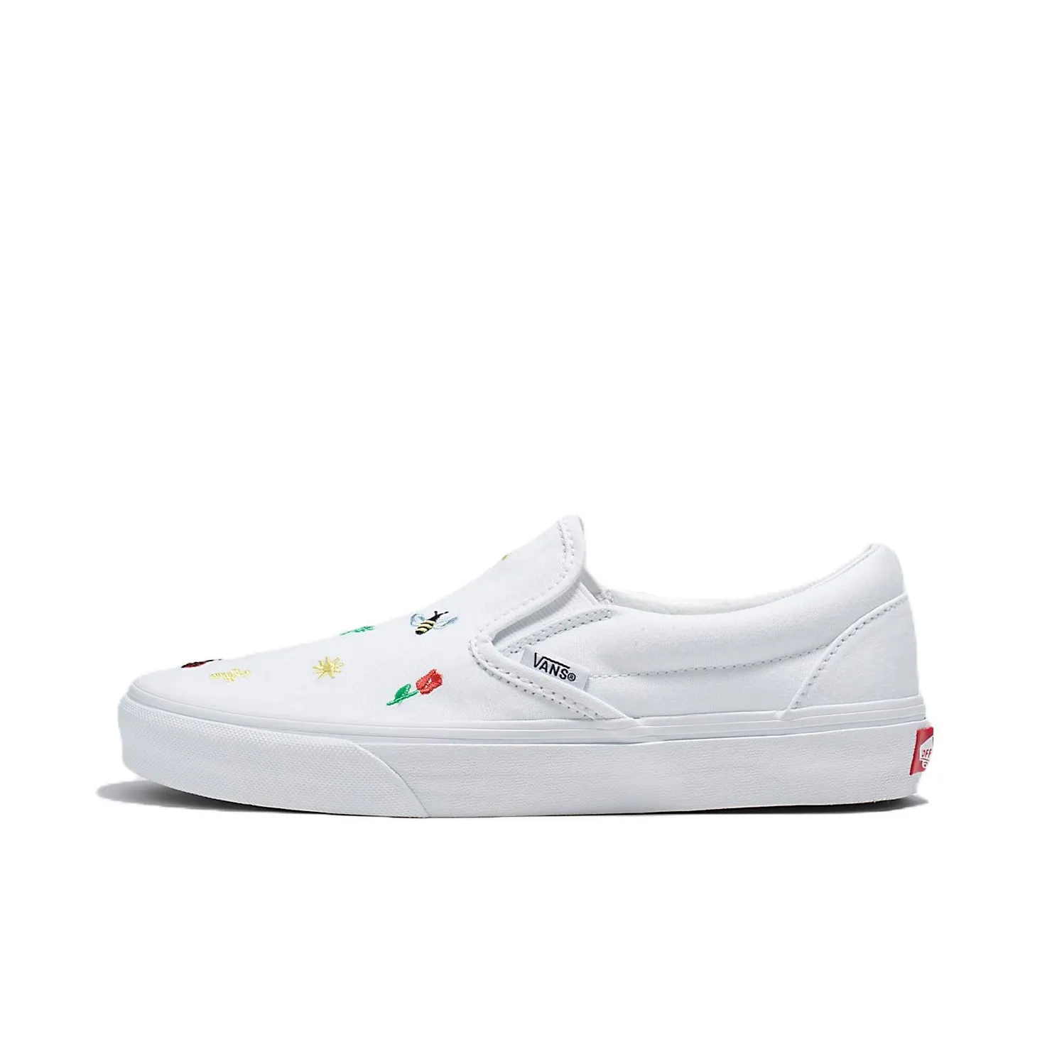 Vans Classic Slip On Garden Party Shoe 'White'