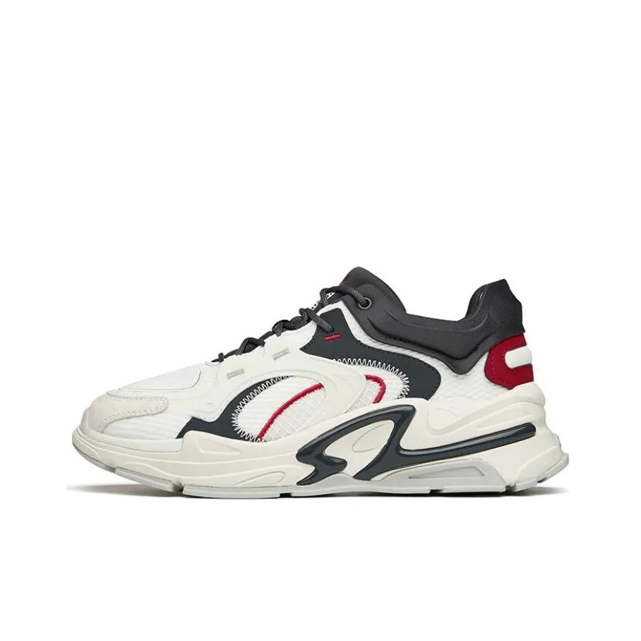 ANTA Амортизаторы Устойчивый к истиранию Низкий Топ Спортивная повседневная обувь Белый Красный