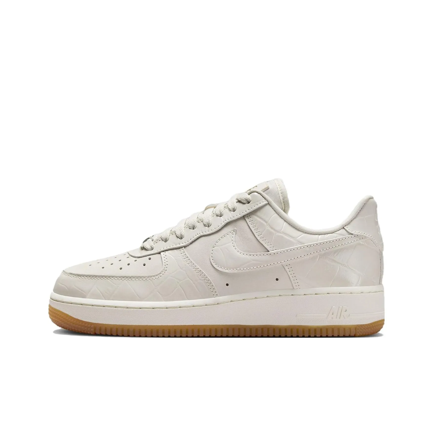 Nike Air Force 1 Skateboard Shoes Women's Low Top Beige